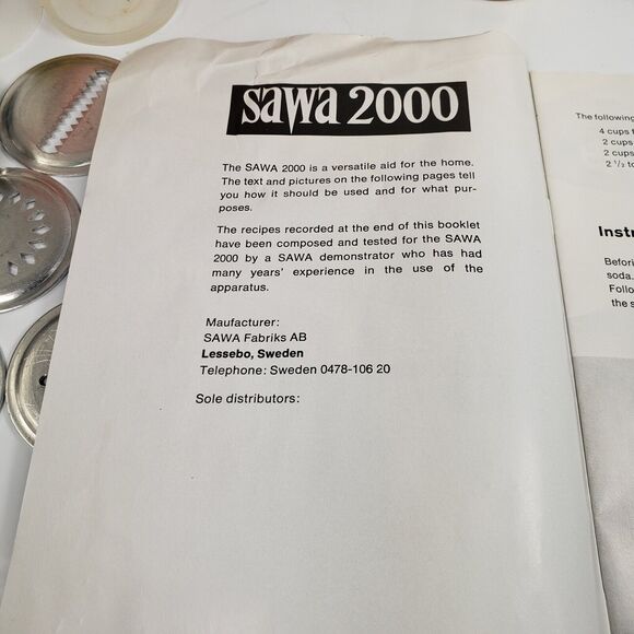 Vintage SAWA 2000 Standard Metal Cookie Press Decorator Gun With Box 1970s - Picture 13 of 16